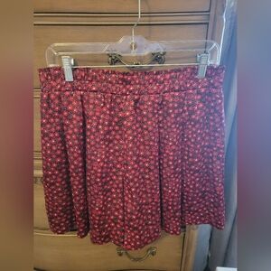 Uniqlo Silky Red Floral Shorts